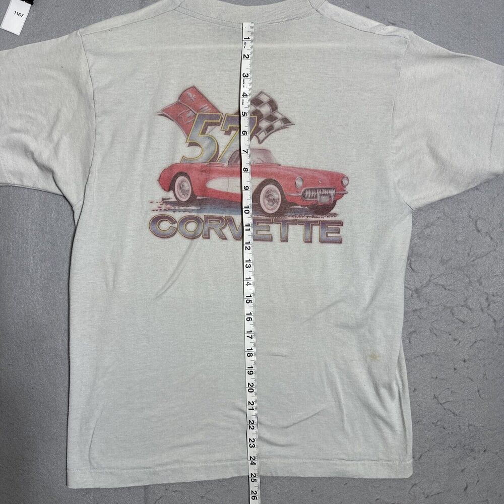 Rare VTG Screen Stars Corvette Heavy Chevy Chevrolet Single Stitch T Shirt 80s L - Picture 6 of 16